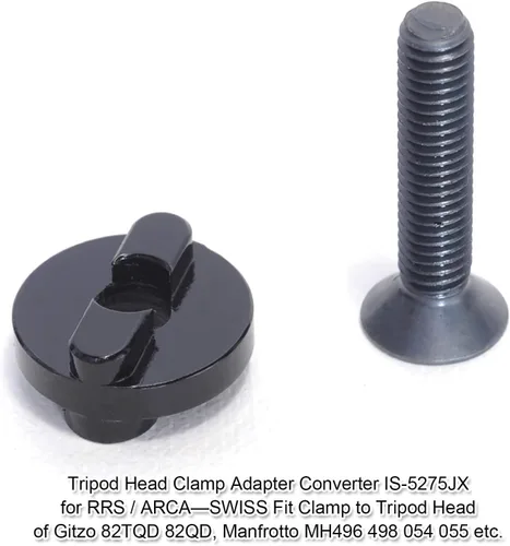 Miniatura 2 de Adaptador de tornillo convertidor de abrazadera de liberación rápida Arca-Swiss para cámara compatible con cabezal de trípode de la serie Gitzo