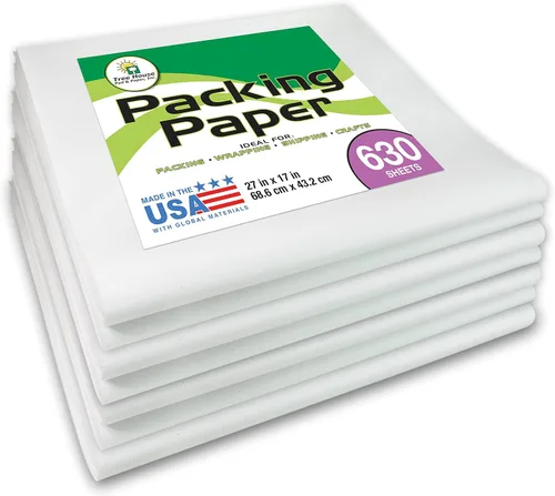 Tree House - Papel de embalaje para mudanzas, 630 hojas de papel de embalaje de papel de periódico, papel de 27 x 17 pulgadas para empacar platos,
