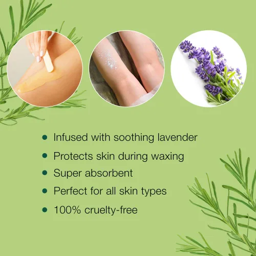 Miniatura 4 de Clean + Easy Absorb Lavender Powder Pre Waxing Treatment Polvo absorbente de humedad para depilación, 3.5 onzas
