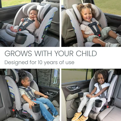 Miniatura 4 de Britax One4Life - Asiento de automóvil delgado todo en uno, hasta 10 años de uso con orientación trasera, orientación hacia adelante y modos