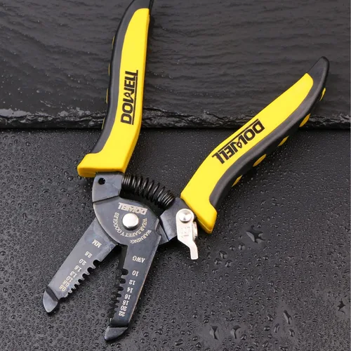 Miniatura 6 de DOWELL 10-22AWG+22-30AWG Herramienta de pelado de alambre, cortador de alicates, herramienta de mano multifunción para artesanía electricista, 2