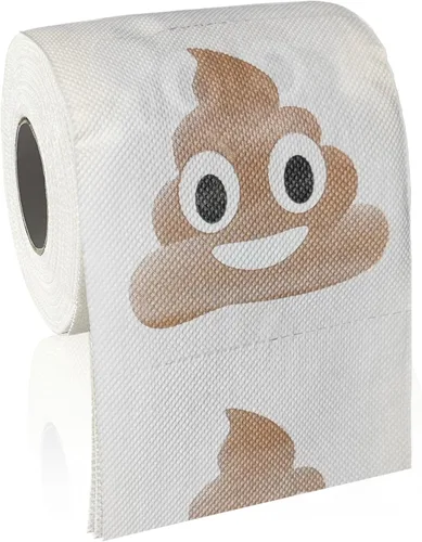 Poop - Decoraciones de feliz cumpleaños para mujeres, hombres, ella, él, 3 capas, 150 hojas, rollo de papel higiénico novedoso, papel higiénico de