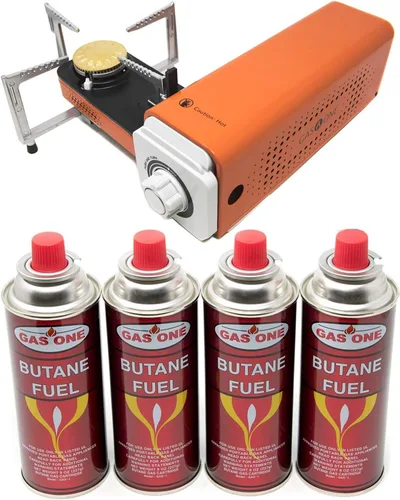 Miniatura 10 de GasOne GS-8300 - Estufa compacta de butano con estuche de transporte, estufa portátil plegable
