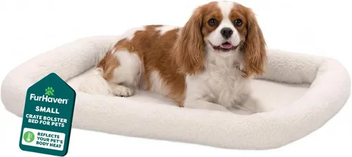 Miniatura 24 de Furhaven Cama para Perros para Perros Grandes/Medianos, 100% Lavable, Dimensionada para Adaptarse a Jaulas - Almohadilla de Jaula con Borde de Forro