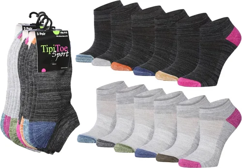 Miniatura 30 de Tipi Toe Women’s 12 Pack Cushioned Low Cut Socks – Breathable, Moisture-Wicking Athletic Comfort for Running & Daily Wear