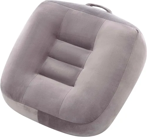 Miniatura 3 de Cojín de asiento, cojín grande para silla de oficina para elevar la altura, funda de terciopelo con asa y parte inferior antideslizante, relleno