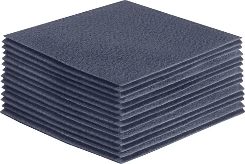 Miniatura 40 de FabricLA Hojas de fieltro acrílico para manualidades, cuadrados de fieltro precortados suaves de 4 x 4 pulgadas (3.9 in x 3.9 in), utiliza hojas