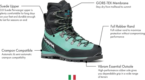 Miniatura 2 de SCARPA Women's Mont Blanc Pro GTX Waterproof Gore-Tex Boots for Hiking and Mountaineering