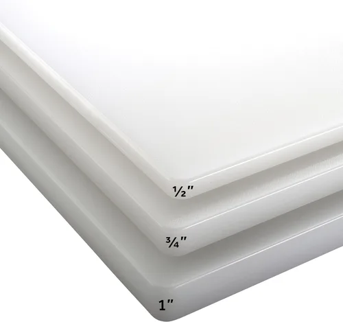 Miniatura 6 de Winco Tabla de cortar, 18 x 24 x 1/2 pulgadas, color blanco, 18" x 24
