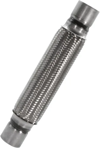Miniatura 6 de Tubo Flexible de Escape con Entrada de 2.25 pulgadas, ID x 4 de Longitud Tubo Flexible, Acero Inoxidable Doble Trenza Tipo Universal Resistente Tubo