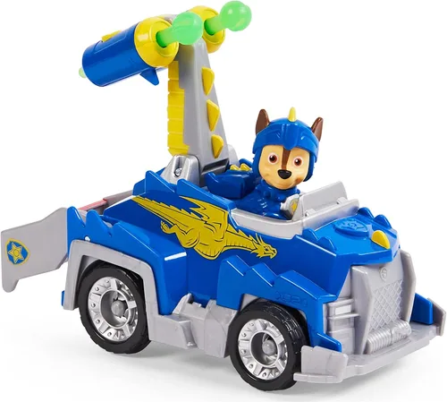 Miniatura 4 de Spin Master 6063584 Paw Patrol Rescue Knights Chase - Coche de juguete transformable con figura de acción coleccionable