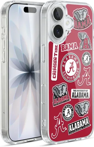 Miniatura 289 de Head Case Designs Funda de gel suave con licencia oficial de la Universidad de Alabama UA Collage compatible con Apple iPhone 13 Pro Max