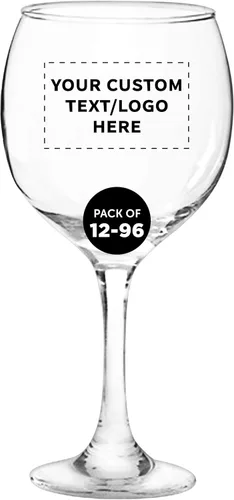 Miniatura 13 de Juego de copas de vino personalizadas para boda Premiere de 20.5 onzas, paquete a granel personalizado, cristalería de restaurante, perfectas
