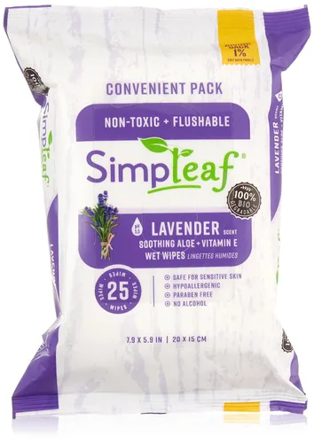 Miniatura 17 de Simpleaf Toallitas húmedas desechables de aloe vera, ecológicas, sin parabenos ni alcohol, hipoalergénicas y seguras para pieles sensibles, fórmula