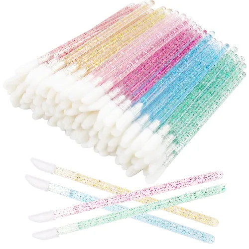 Miniatura 9 de Juego de 300 brochas desechables para labios (dorado)