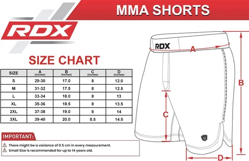 Miniatura 6 de RDX Pantalones cortos de MMA para entrenamiento y kickboxing Pantalones cortos de lucha para artes marciales, pelea de jaulas, Muay Thai, BJJ