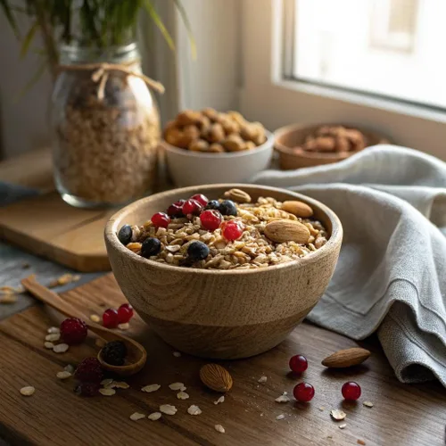 Miniatura 4 de Seven Sundays Muesli Orgánico de Cereales, Almendra Fecha Grosella del Mercado de Granjeros, Bolsa de 32 Oz (Paquete de 4), Sin Gluten, 0g de Azúcar