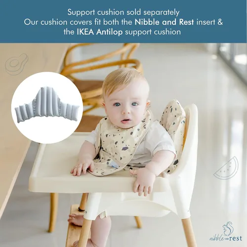 Miniatura 4 de Nibble and Rest Funda para inserto de silla alta, compatible con la silla alta IKEA Antilop, accesorio para silla alta con inserto a prueba