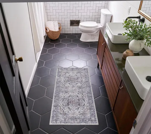 Miniatura 51 de Nourison Home New Concept - Alfombra lavable de 2 pies 2 pulgadas x 8 pies, fácil de limpiar, no se desprende, para dormitorio, sala de estar