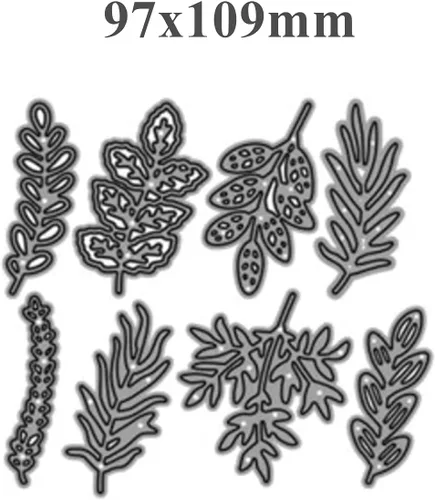 Miniatura 2 de hinana Juego de 8 troqueles de hoja de metal, varias hojas de corte de flores, plantillas de corte para manualidades, álbumes de recortes, álbumes