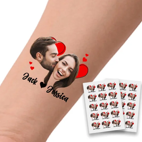 Miniatura 30 de Tatuajes temporales personalizados para fiestas, tatuajes divertidos de cerveza, regalo de cumpleaños para adultos, amigas, mujeres y hombres