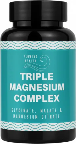 Complejo triple de magnesio – 470 mg de magnesio elemental (glicinato + malato + citrato) – Vegano • Sin OMG • Absorción suave • Apoya un sueño