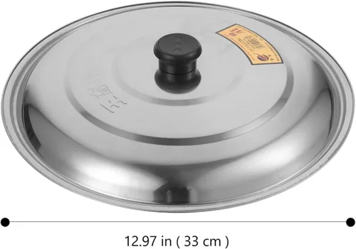 Miniatura 6 de STOBAZA Tapa universal – Tapa de acero inoxidable para ollas, se adapta a todas las ollas, sartenes/woks de 8 a 13 pulgadas