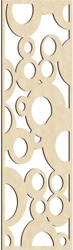 Miniatura 104 de Farwell Paneles de pared decorativos de madera con calado, 13 3/8 pulgadas de ancho x 34 3/8 pulgadas de alto x 1/4 de alto, roble rojo rojo