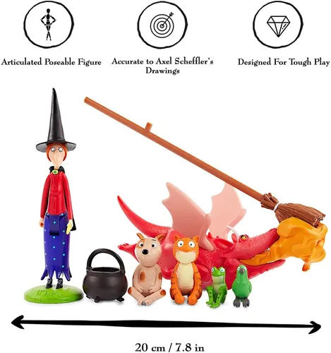 Miniatura 3 de The Room On The Broom Story Time Set Figuras de acción coleccionables de personajes articulados Juguetes oficiales y regalos de la serie