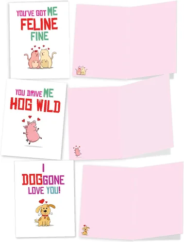 Miniatura 5 de The Best Card Company - Juego de 10 divertidas tarjetas de notas de humor en blanco surtidas de 4 x 5.12 pulgadas con sobres para jugar con palabras
