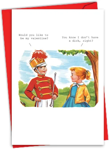 Miniatura 7 de NobleWorks Tarjeta de papel histérica del día de San Valentín con sobre de 5 x 7 pulgadas (1 tarjeta) poema cuchara C10403VDG