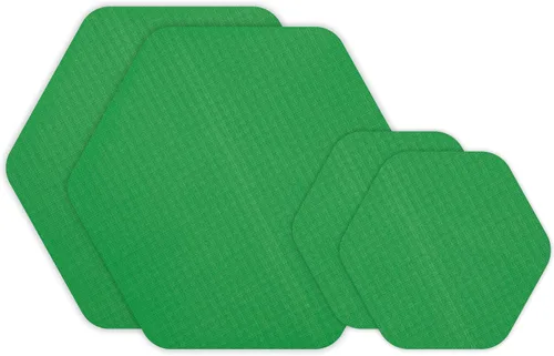 Miniatura 17 de GEAR AID Tenacious Tape Hex – Parches de reparación de 6.35 cm y 3.81 cm (4 parches: dos de 6.35 cm y dos de 3.81 cm, negro) – Adhesivo de pelar