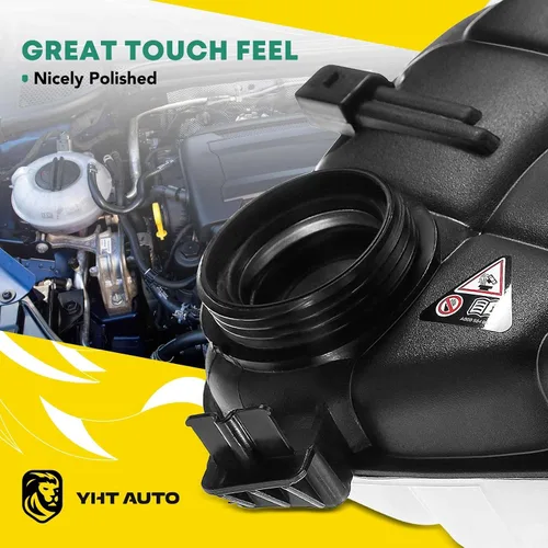 Miniatura 3 de YHTAUTO Depósito de expansión de depósito de desbordamiento de recuperación de refrigerante del motor sin tapa y sensor presurizados