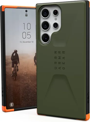 URBAN ARMOR GEAR UAG - Funda protectora diseñada para Samsung Galaxy S23 Ultra de 6.8 pulgadas, color verde oliva civil, ajuste delgado, a prueba de