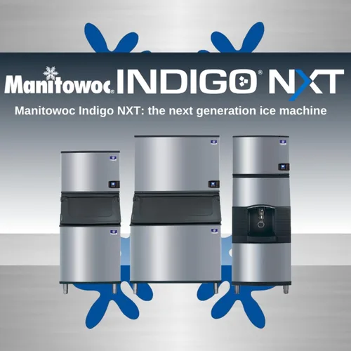Miniatura 4 de Manitowoc IDT0450A-161 Indigo NXT Máquina para hacer hielo de dados completos refrigerados por aire de 30 pulgadas con contenedor de almacenamiento