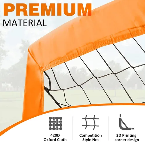 Miniatura 3 de BOHEN 6x4 FT Kids Soccer Goals with Carry Bag, Portable Folding Soccer Net for Backyard Training, Indoor/Outdoor Use for Youth and Adult