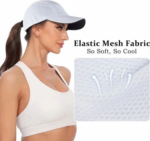 Miniatura 2 de GADIEMKENSD Gorra de correr para mujer Race Day - Excelente ventilación, ligera, reflectante de seguridad