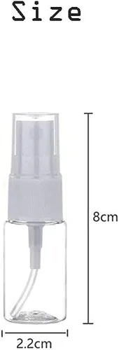 Miniatura 4 de Mini botella de espray de niebla fina, de plástico transparente, recargable y reutilizable, atomizador, contenedor de líquido para viajes