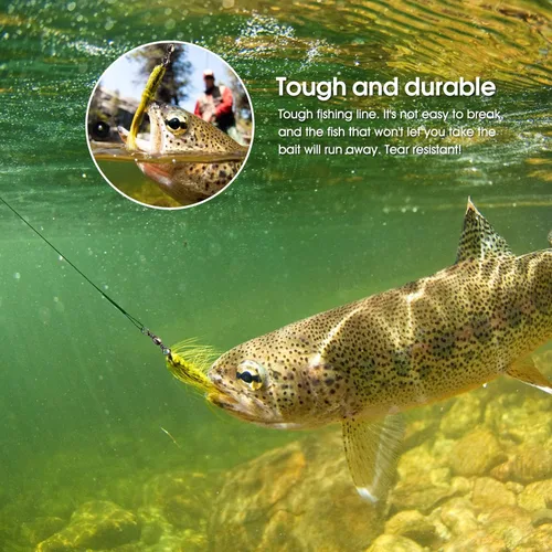 Miniatura 7 de Líderes de pesca de acero inoxidable, línea líder de pesca con giratorios y clips para agua salada y agua dulce, 31 libras por pieza, 6 pulgadas, 7