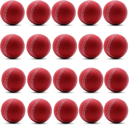 Miniatura 19 de Magicorange Béisbol, Bolas de Espuma para Entrenamiento de Béisbol Bolas de Práctica sin Marcado para Golpear, Lanzamiento Suave, Bateo, Campo
