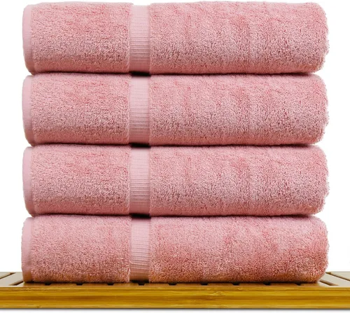 Miniatura 86 de Colección de calidad de hotel y spa, altamente absorbente y de secado rápido, 100% algodón turco, 750+ GSM, toallas ecológicas, toallas con borde