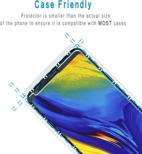 Miniatura 6 de Paquete de 2 protectores de pantalla de vidrio templado para LG Stylo 4, LG Stylus 4, fácil de instalar, sin burbujas, dureza 9H