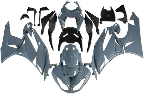 Miniatura 10 de US STOCK - Carenado negro brillante apto para 2009-2012 ZX6R 636 ZX-6R inyección ABS plásticos posventa carrocería 2010 2011 09 10 11 12