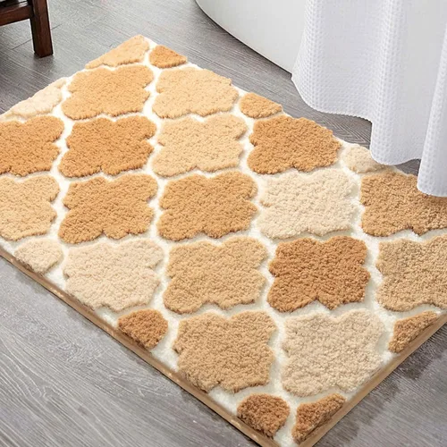 Miniatura 16 de DEXDE Alfombras de Baño Corredor 24x47 pulgadas Alfombra de Baño Larga Antideslizante Suave Lavable Alfombras de Baño Grandes para Baño Dormitorio