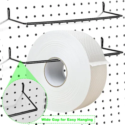 Miniatura 4 de AccEncyc Paquete de 2 soportes para toallas de tablero de clavijas para toallas de papel, toallas de cocina, calcomanías, cintas, gran organizador