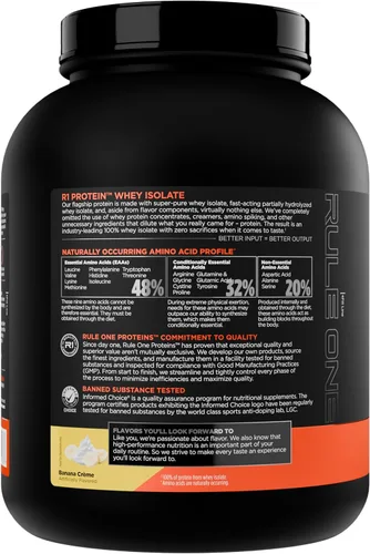 Miniatura 3 de Rule 1 R1 Proteína de suero aislado - con 25g de proteína y 6g de BCAA exclusivamente de fuentes aisladas e hidrolizadas para la recuperación