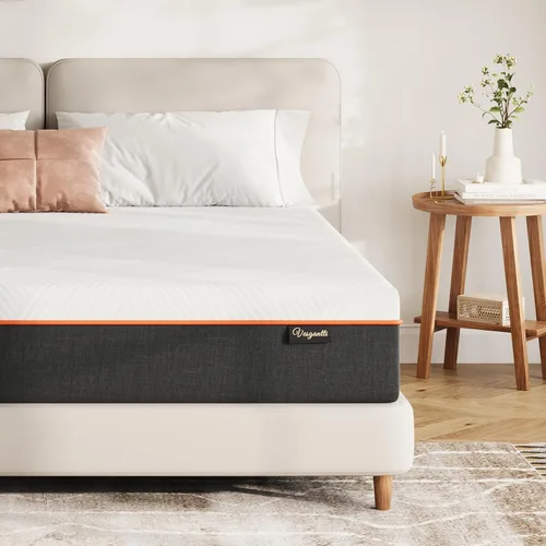 Miniatura 10 de Vesgantti Colchón Full, colchón de espuma viscoelástica de gel de 8 pulgadas para noches frescas y alivio de presión, sensación suave media