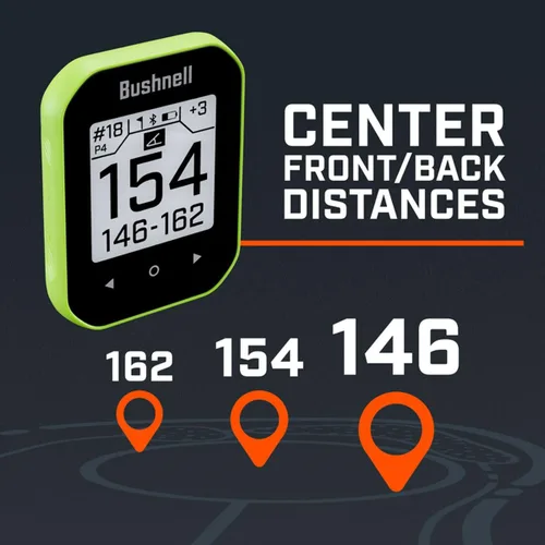 Miniatura 2 de Bushnell Golf Phantom 3 Slope GPS portátil (Rojo/Azul) Más de 38,000 campos, compensación de pendiente, información de obstáculos, calculadora