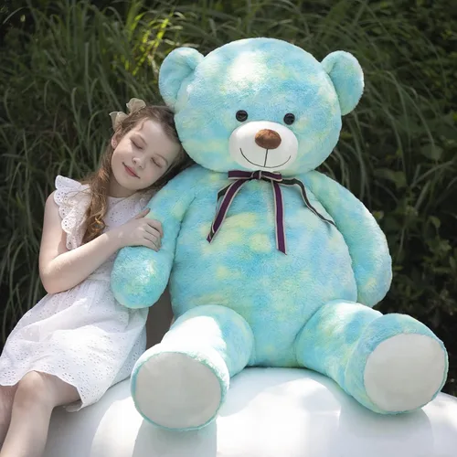 Miniatura 4 de Tezituor Oso de peluche grande de 59 pulgadas, animal de peluche negro gigante para baby shower, Navidad, día de San Valentín o cumpleaños, oso