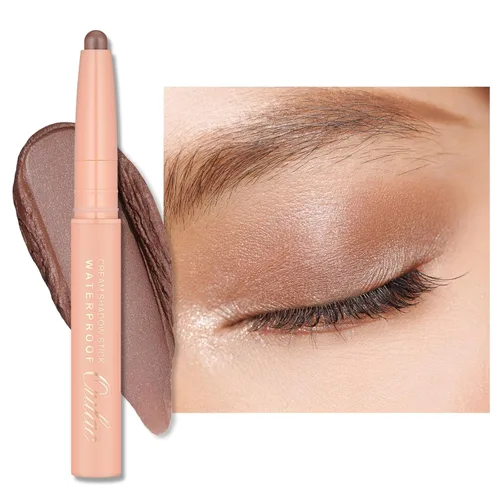 Miniatura 22 de Oulac Twist-Up Sombra de Ojos Brillante en Barra – Maquillaje de Ojos Vegano y Libre de Crueldad con Textura Cremoso y Mezclable, Resistente al 01